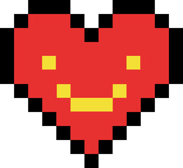 Heart Pixel Illustration