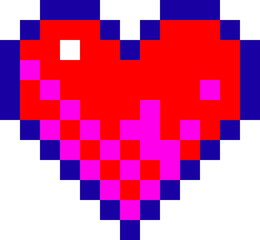 Heart Pixel Illustration