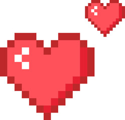 Heart Pixel Illustration