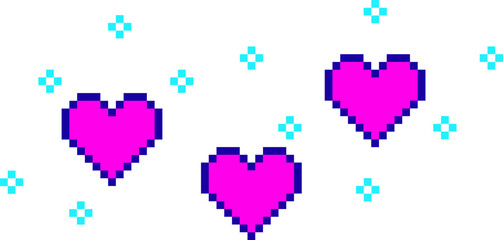 Heart Pixel Illustration