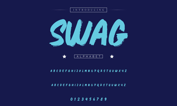 Stylish brush painted an uppercase vector letters, alphabet, typeface.