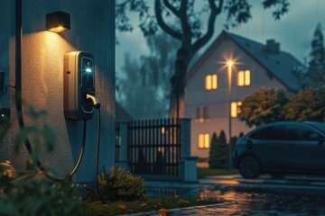 Electric vehicle charging piles at your doorstep, car charging piles installed in your home yard, home charging piles for electric vehicles