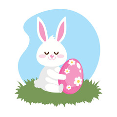 easter bunny celebration isolated