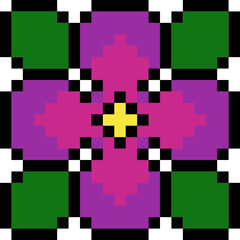 Flower Pixeled