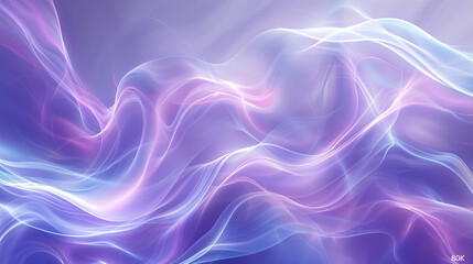 Abstract blue and purple background with wavy lines and curves. Dynamic and fluid design for...