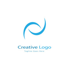 creative modern elegant abstract logo for brand or company