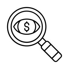 financial vision icon