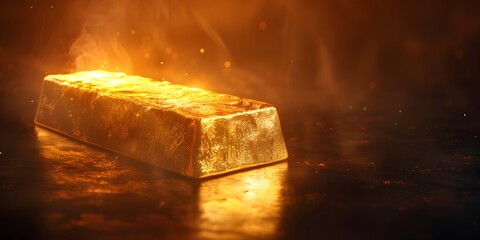 The Everlasting Allure of a Shimmering Golden Ingot a Symbol of Prosperity and Timeless Value