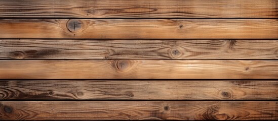 Numerous wooden planks make up a textured wall surface in a detailed close-up view
