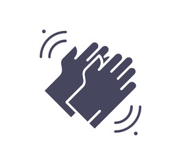 Silhouette Hand wash in sanitiser vector illustration design isolated on white background, symbol for your web site design, icon logo, app, UI.