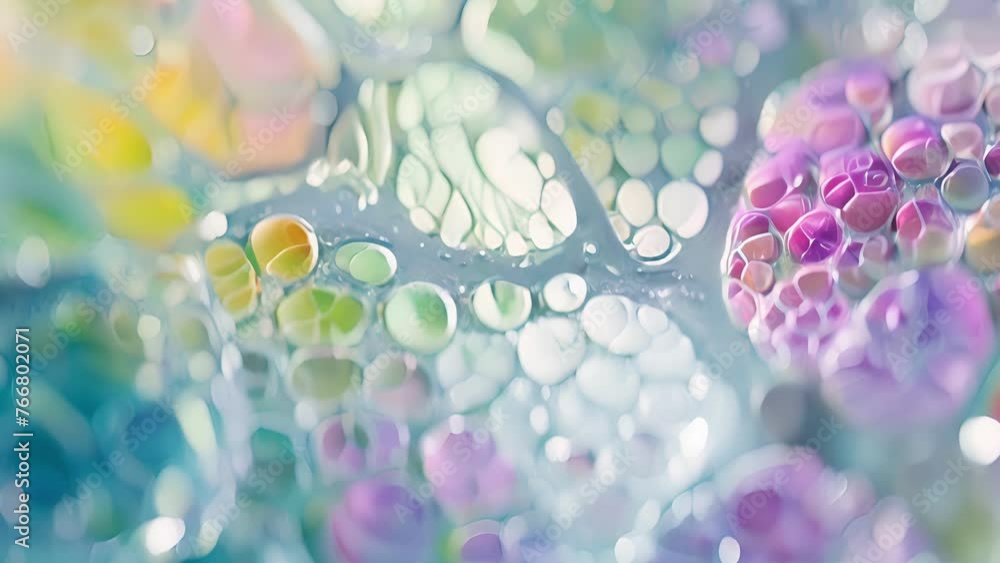 Aufkleber a microscope slide revealing the intricate structure of a plant cell highlighting the advanced techn