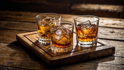 Enjoy Whiskey Drinks Served on Natural Surfaces for a Classic Drinking Experience