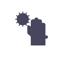 Silhouette Hand wash in sanitiser vector illustration design isolated on white background, symbol for your web site design, icon logo, app, UI.