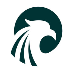 simple eagle head logo