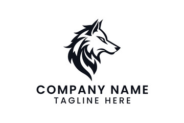 wolf logo design tshirt vector graphic art
