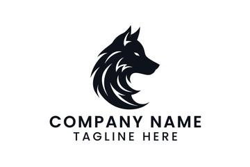 fox or wolf logo design tshirt vector graphic art