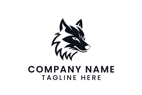 wolf head icon logo design tshirt vector graphic art