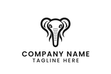 elephant logo design tshirt vector graphic art