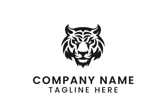tiger head logo logo design tshirt vector graphic art