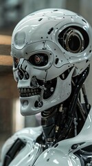 Fototapeta premium Humanoid autonomous robotic creation