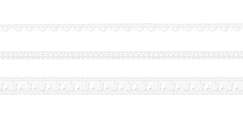 白いレースの3d素材