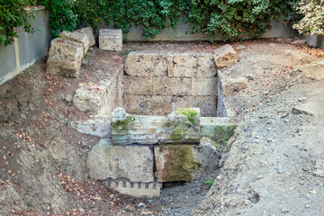 Ancient Tomb in Vergina. Macedonia, Greece