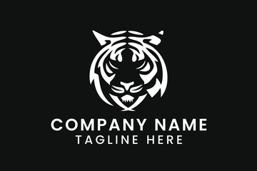 tiger head logo logo design tshirt vector graphic art