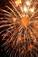 A spectacular fireworks display marking the end of the sports festival, lighting up the night sky with bursts of color and bringing the event to a memorable close, Generative AI