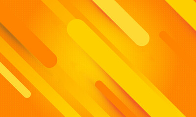 Orange abstract geometric background Modern shape dot style vector design