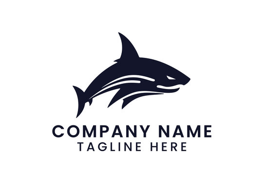 image of a shark logo design tshirt vector graphic art