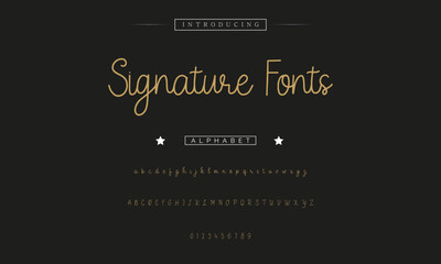 signature organic handwriting text effect font style