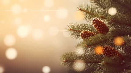 Christmas background with copy space area
