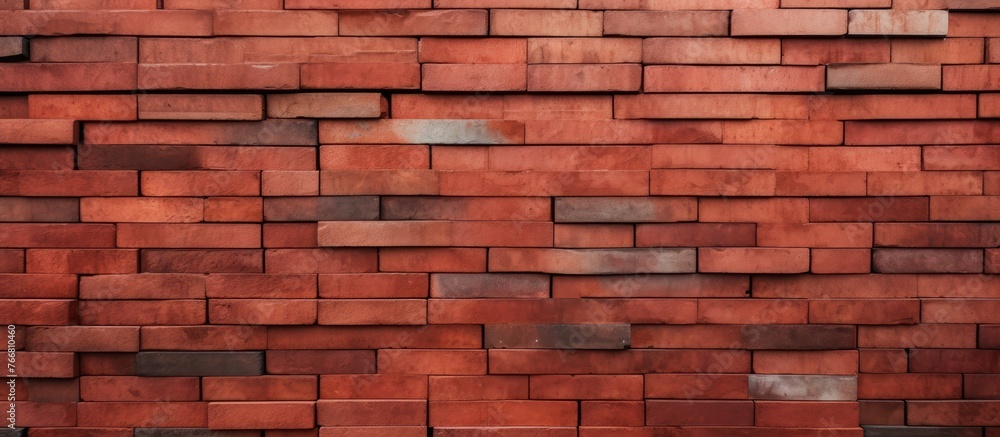 Poster a sturdy brick wall stands with a multitude of bricks piled on its top, creating a strong and solid 