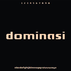 dominasi bold condensed font for poster and head line