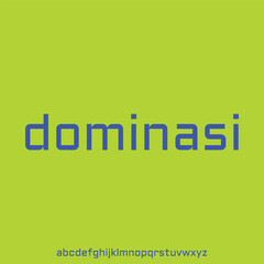 dominasi bold condensed font for poster and head line