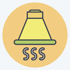 Icon Kitchen Hood. suitable for Kitchen Appliances symbol. color mate style. simple design editable. design template vector. simple illustration