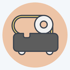 Icon Slicer. suitable for Kitchen Appliances symbol. color mate style. simple design editable. design template vector. simple illustration