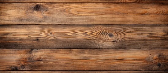 Naklejka premium A detailed close-up view of a wooden wall with numerous knots and blemishes adding character and texture