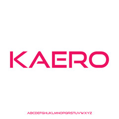 bold display alphabet font vector set