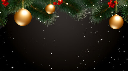 Obraz na płótnie Canvas Christmas background with copy space