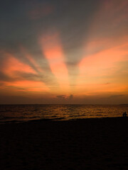sunset at the beach