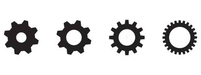 Fotobehang Setting Icon set. Set of gear, wheels.  Cog Settings Icon, vector, Symbol. Vector illustration. © Vector Vista