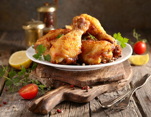 육즙가득한 튀긴 치킨