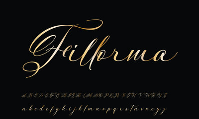 Signature Font Calligraphy Logotype Script Brush Font Type Font lettering handwritten