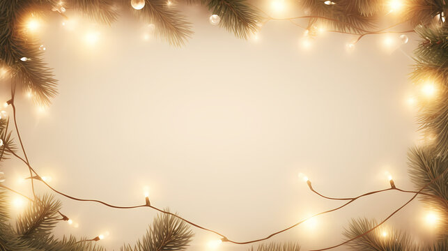 Christmas background with borders