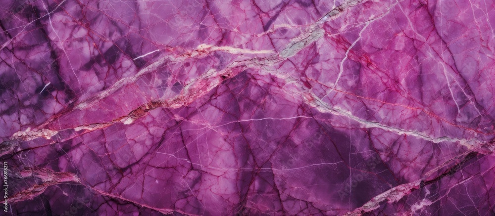 Poster a purple marble texture with a delicate design of narrow lines running across the surface