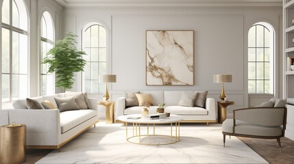 Fototapeta na wymiar interior composition of modern elegant living room 