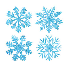 snowflake watercolor good quality and good design