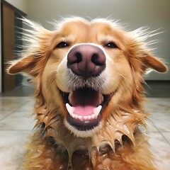 golden retriever portrait