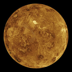 Planet Venus, image of the surface 